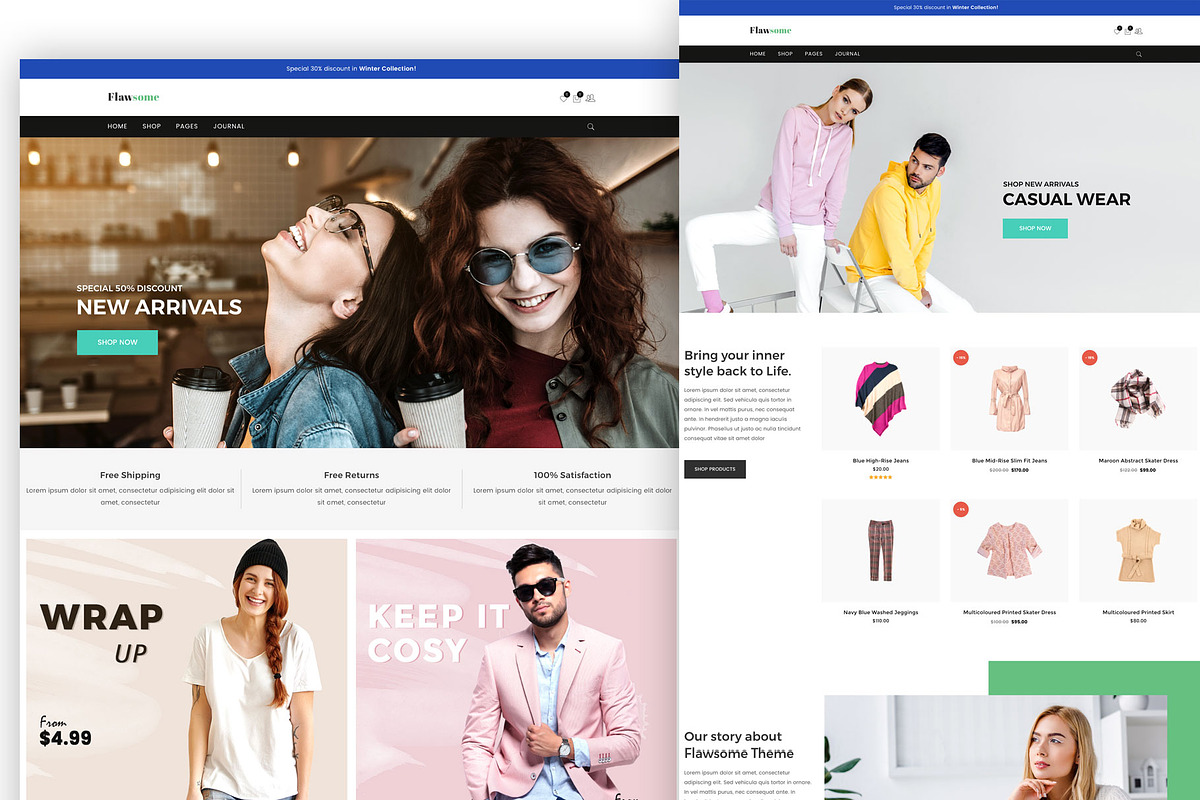 Flawsome - Fashion WordPress Theme in WordPress Commerce Themes - product preview 8