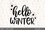 Hello Winter SVG/PNG Graphic