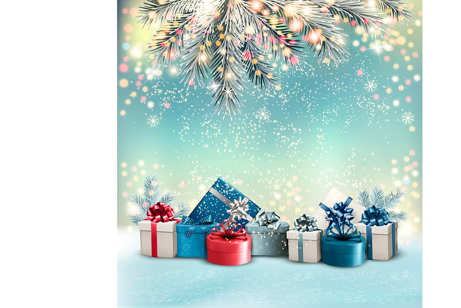 Christmas holiday background. Vector in Illustrations - product preview 8