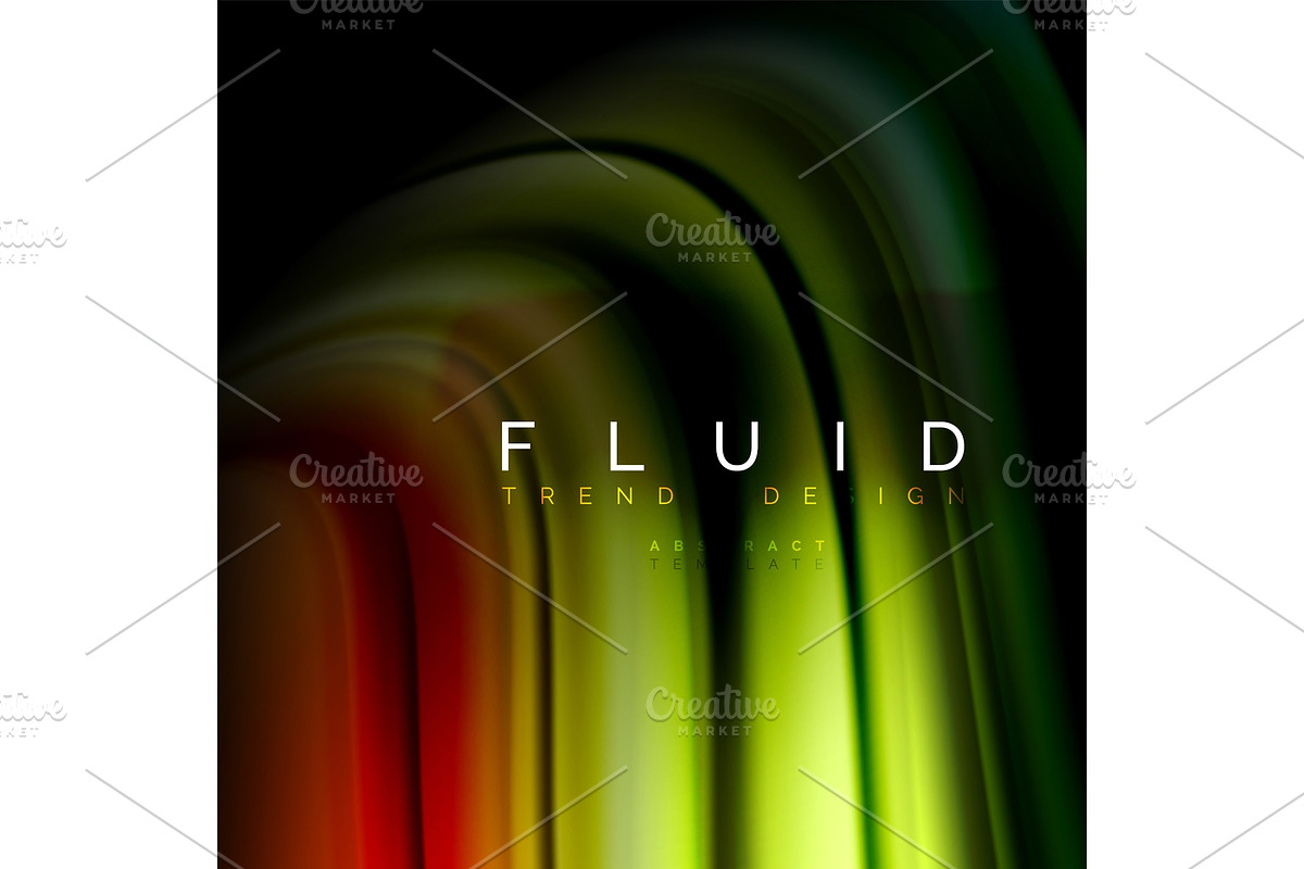 Background abstract - liquid color in Illustrations - product preview 8