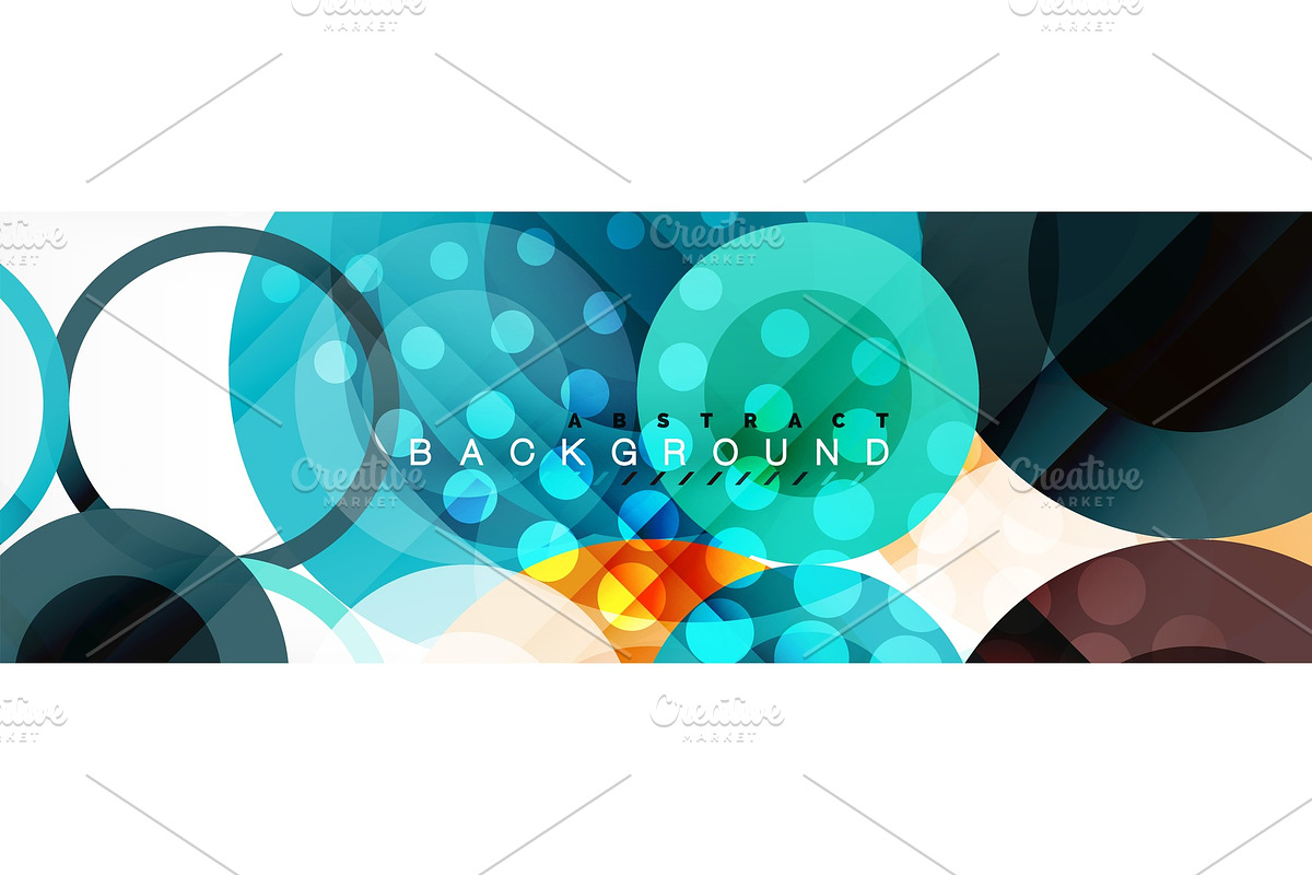 Circle composition abstract in Illustrations - product preview 8