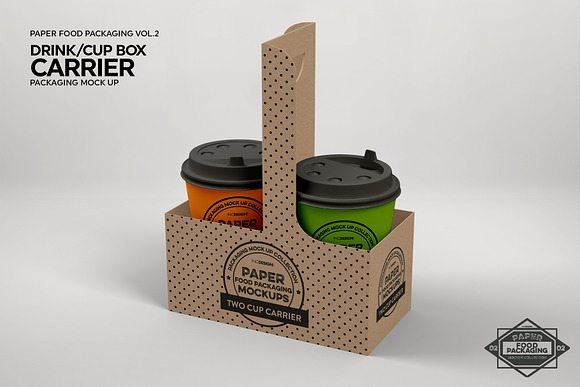 VOL.2 Food Box Packaging Mockups in Branding Mockups - product preview 7
