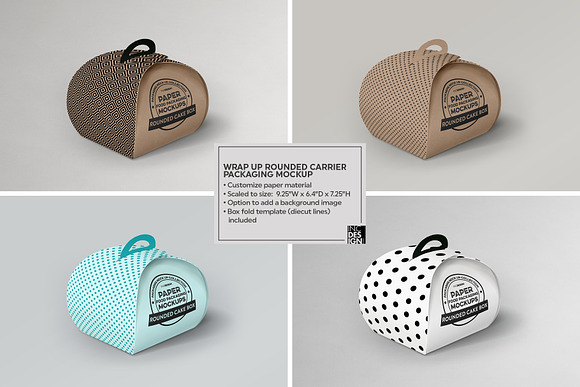 VOL.2 Food Box Packaging Mockups in Branding Mockups - product preview 10