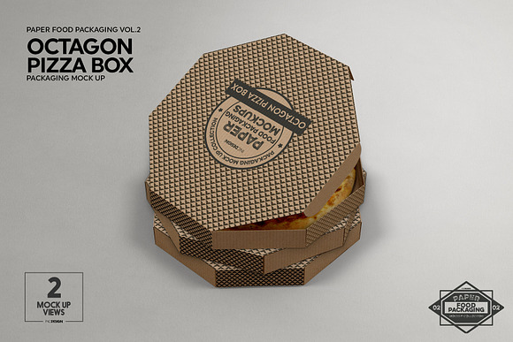 VOL.2 Food Box Packaging Mockups in Branding Mockups - product preview 11