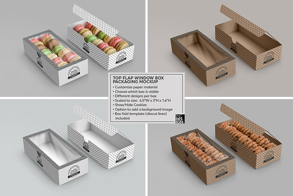 VOL.2 Food Box Packaging Mockups in Branding Mockups - product preview 15