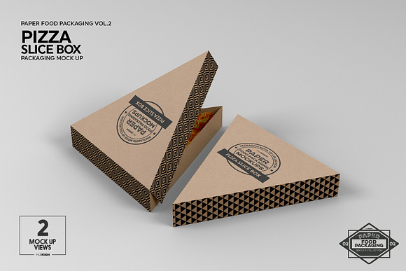 VOL.2 Food Box Packaging Mockups in Branding Mockups - product preview 17