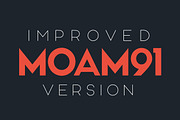 MOAM91 Typeface - Improved Edition