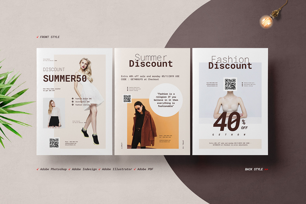 Fashion Postcard Flyers in Flyer Templates - product preview 8