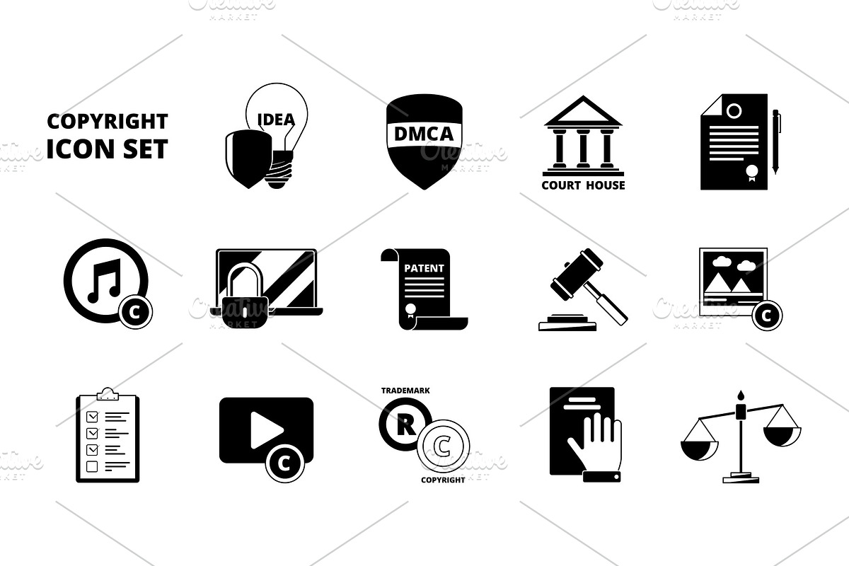 Policy copyright icon. Terms and in Graphics - product preview 8