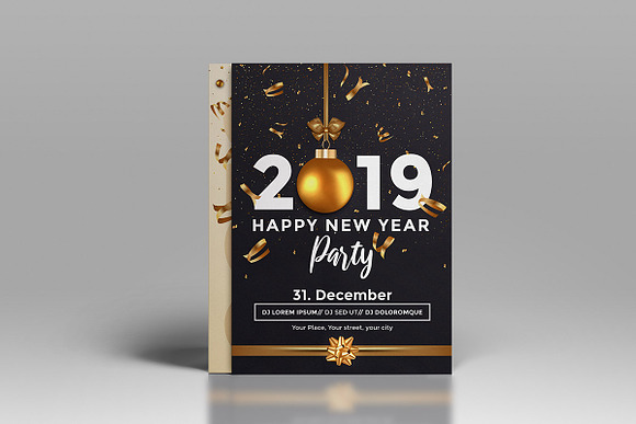 Set of 10 Christmas Party Flyers in Brochure Templates - product preview 5