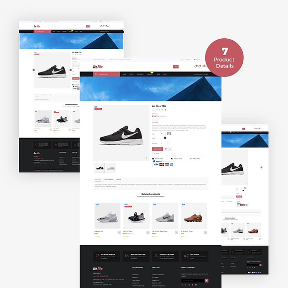 BOS NIKE - SHOES, SPORTS GEAR, FASHI in Bootstrap Themes - product preview 5