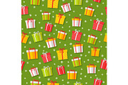 Wrapped Gifts Seamless Patterns