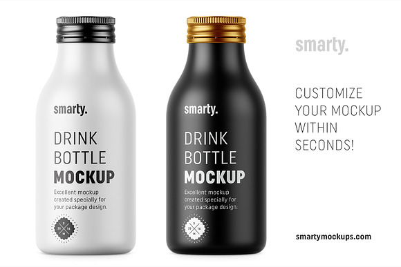 Drink bottle mockup in Product Mockups - product preview 2