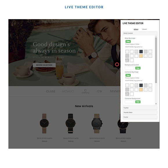 LEO PENGUINWATCH - HAND WATCH, FASHI in Bootstrap Themes - product preview 3