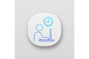 Working hours app icon