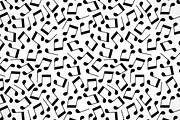 Black and white music notes seamless