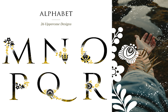 Winter Folk Alphabet and Graphics in Illustrations - product preview 3