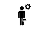 Manager glyph icon
