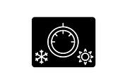 Climate control knob glyph icon