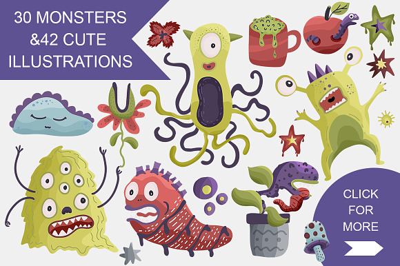 Monster House. Big graphic pack. in Illustrations - product preview 3