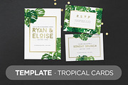 Template · Tropical Cards