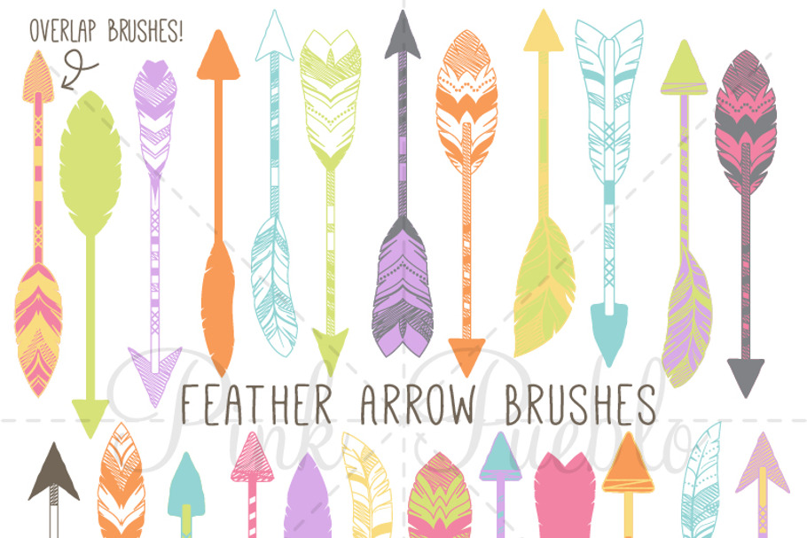 Feather Arrow Photoshop Brushes