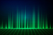 Abstract green equalizer background