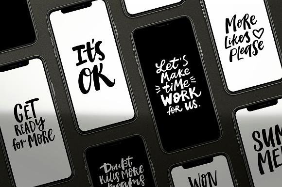 200 handlettered quotes in Instagram Templates - product preview 3