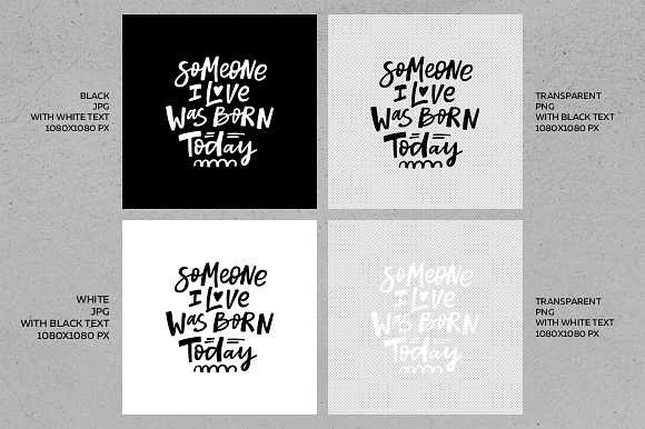 200 handlettered quotes in Instagram Templates - product preview 6