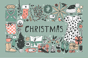 Christmas set, 8 patterns, 27 cards