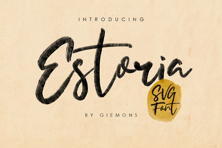 Estoria Script - SVG Font in Script Fonts - product preview 8