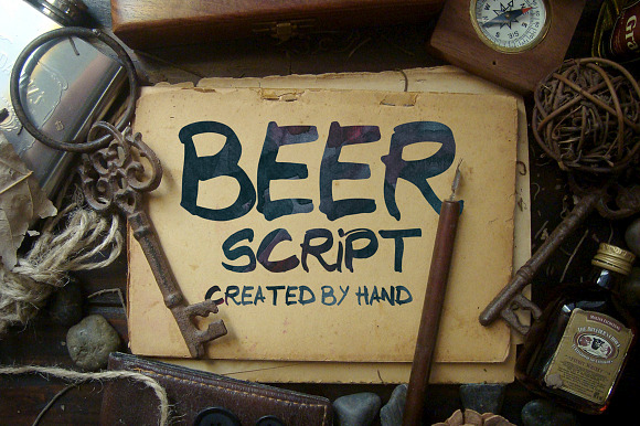 Beer Script Typeface in Typewriter Fonts - product preview 2