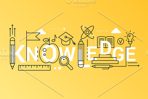 Knowledge word concept template