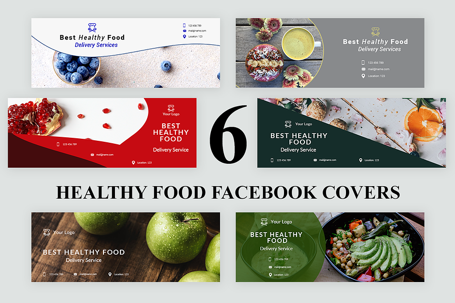 6 Healthy Food Facebook Covers