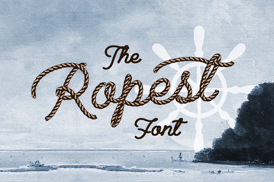 Ropest - Decorative Font in Script Fonts - product preview 8