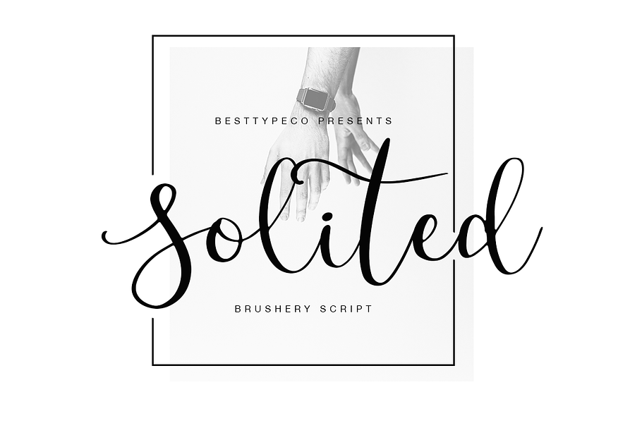 Solited in Script Fonts - product preview 8