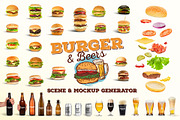 Burger&Beer Mock-up / Scene Creator