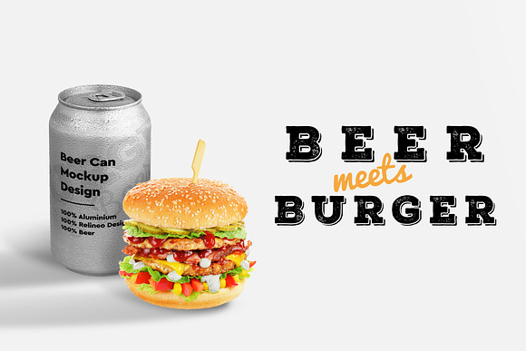 Burger&Beer Mock-up / Scene Creator in Scene Creator Mockups - product preview 10