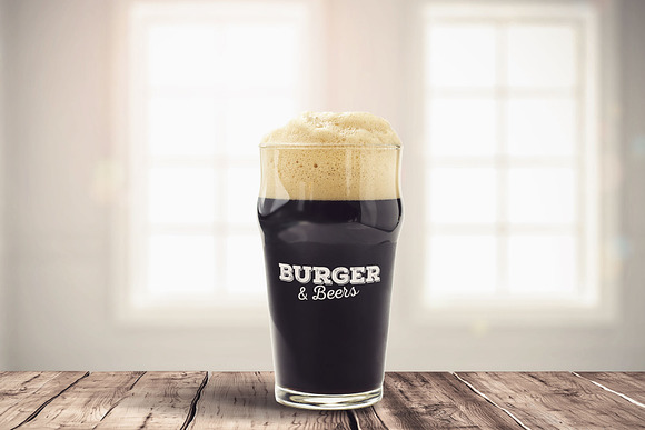 Burger&Beer Mock-up / Scene Creator in Scene Creator Mockups - product preview 14