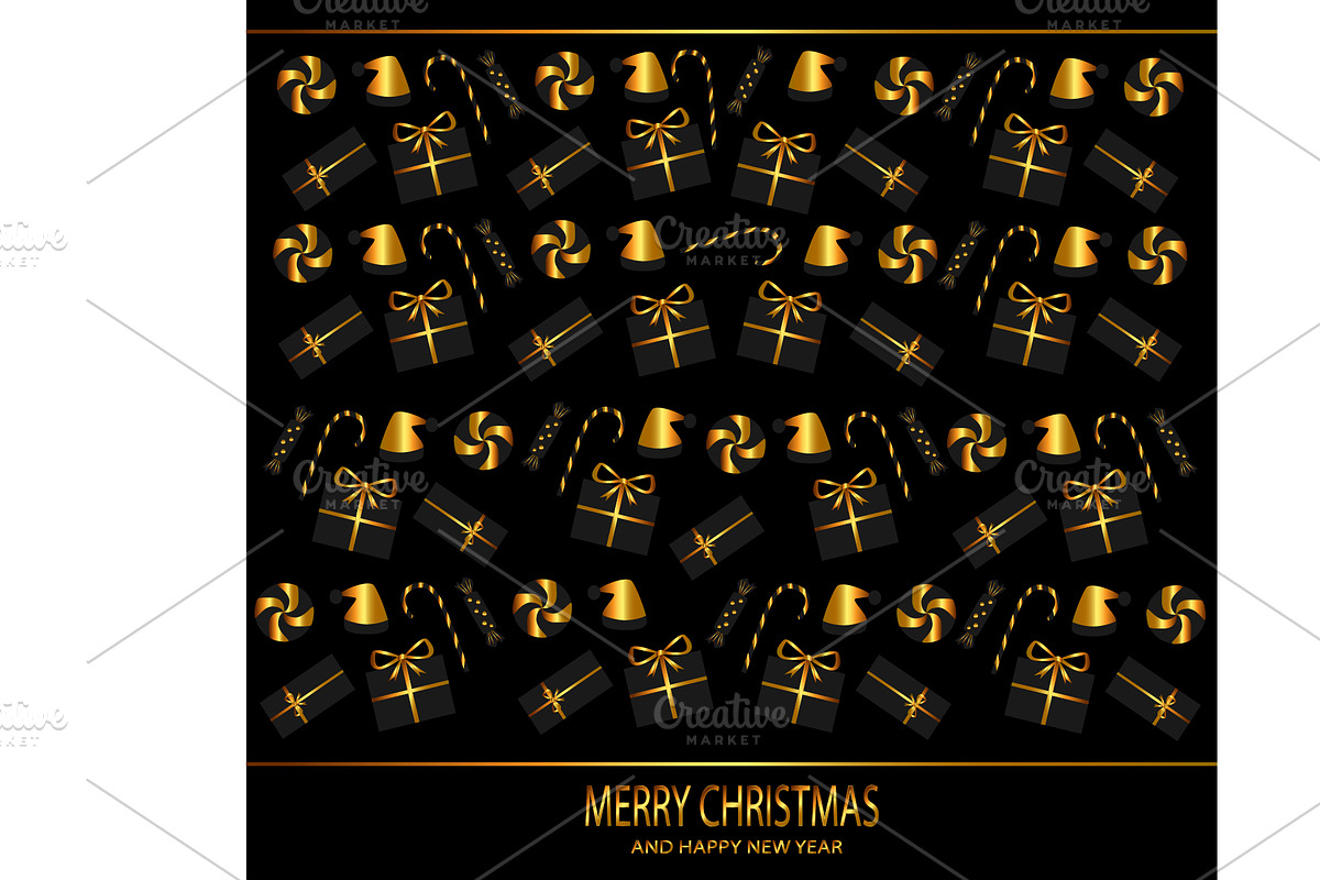 Christmas background gold color with in Graphics - product preview 8
