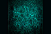 Wireframe abstract wave