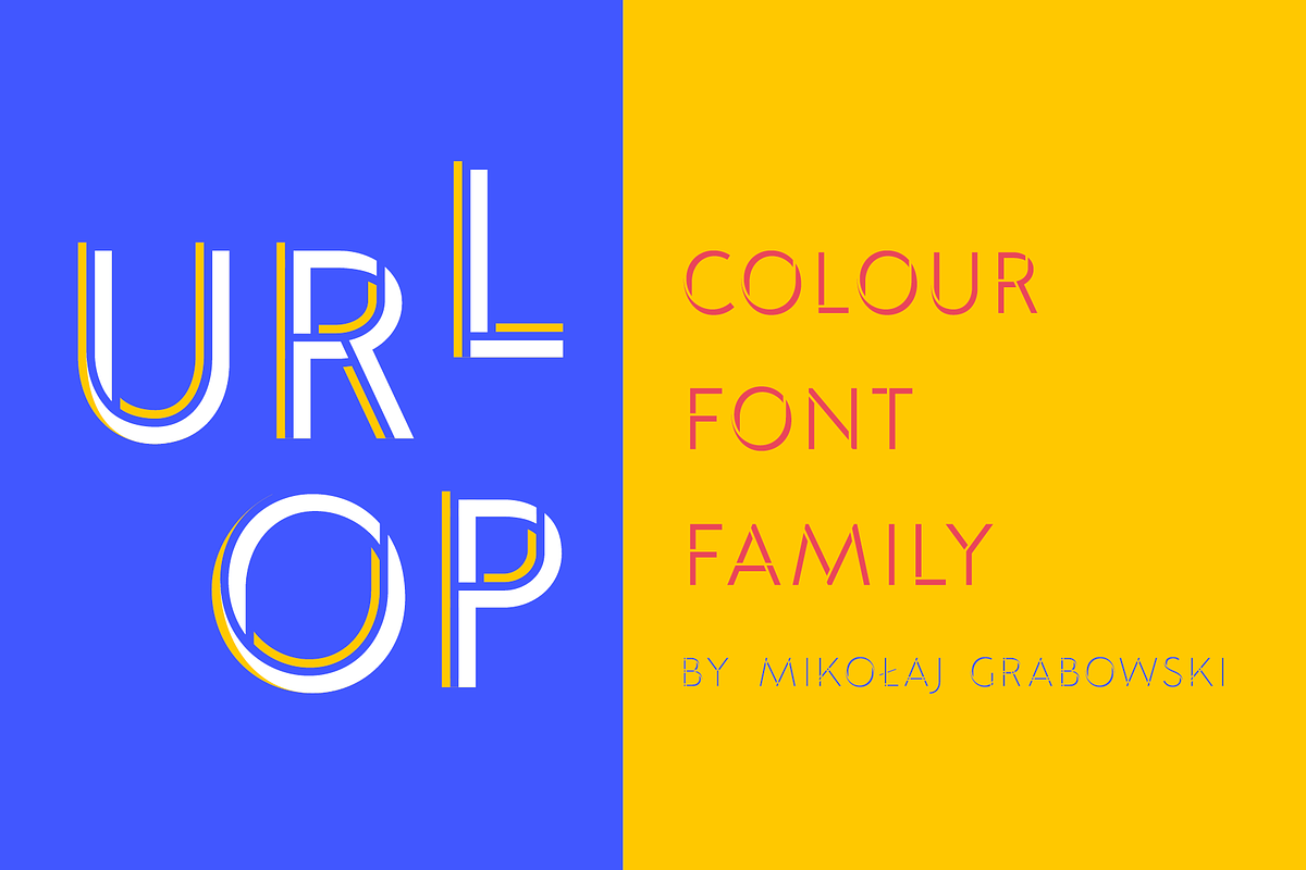 URLOP DIY Left Combined in Display Fonts - product preview 8