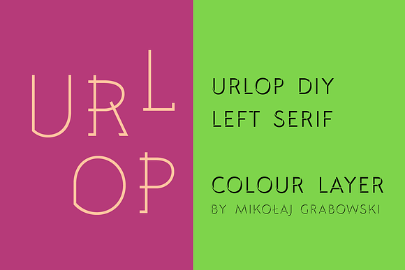URLOP DIY Left Serif in Display Fonts - product preview 14