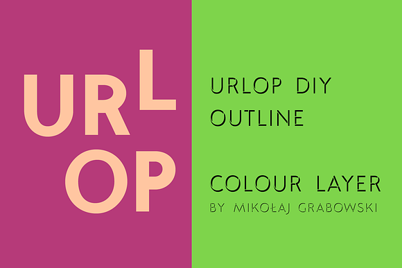 URLOP DIY Outline in Display Fonts - product preview 14
