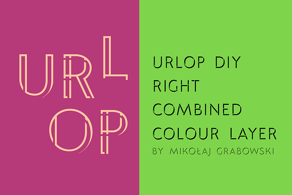 URLOP DIY Right Combined in Display Fonts - product preview 14