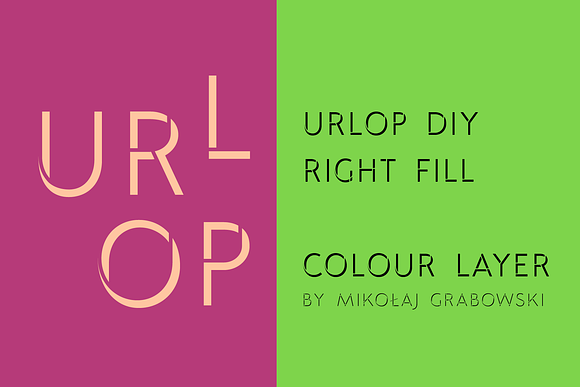 URLOP DIY Right Fill in Display Fonts - product preview 15