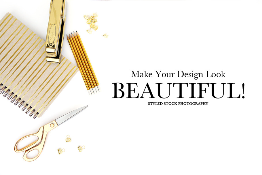 Gold Styled Stock Photography