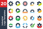 20 Logo Industrial Templates Bundle