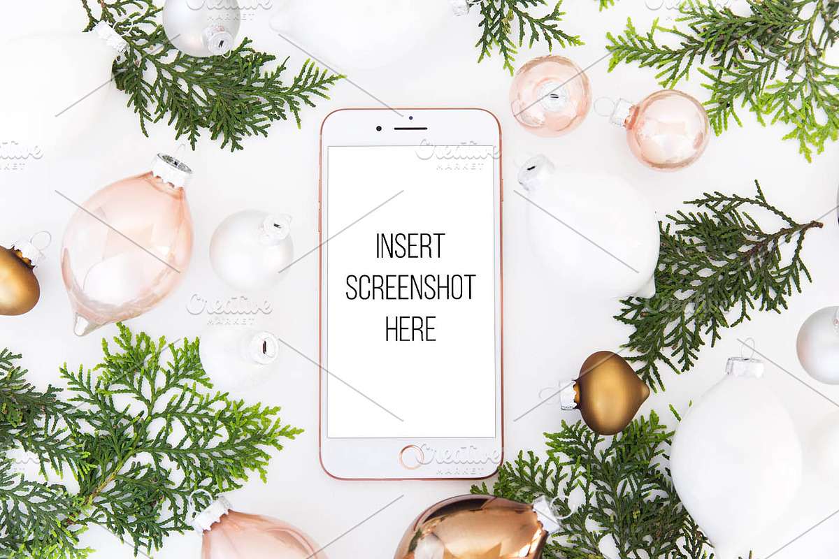 Christmas Smart Phone Mockup in Mobile & Web Mockups - product preview 8