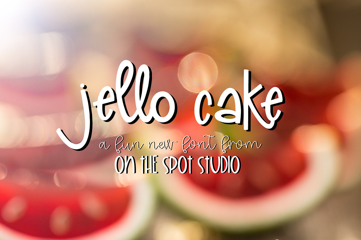 Jello Cake in Display Fonts - product preview 8